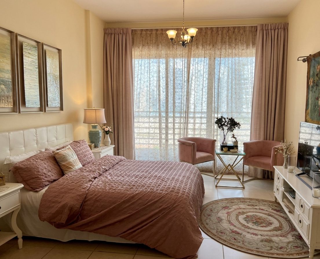 Spacious Furnished Studio for Sale in Desert Sun Tower | Rented Unit