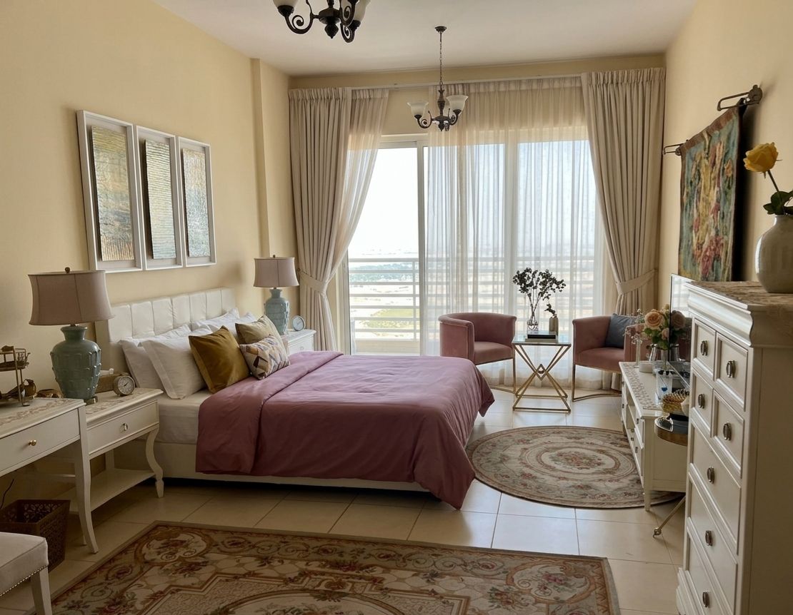 Spacious Furnished Studio for Sale in Desert Sun Tower | Rented Unit