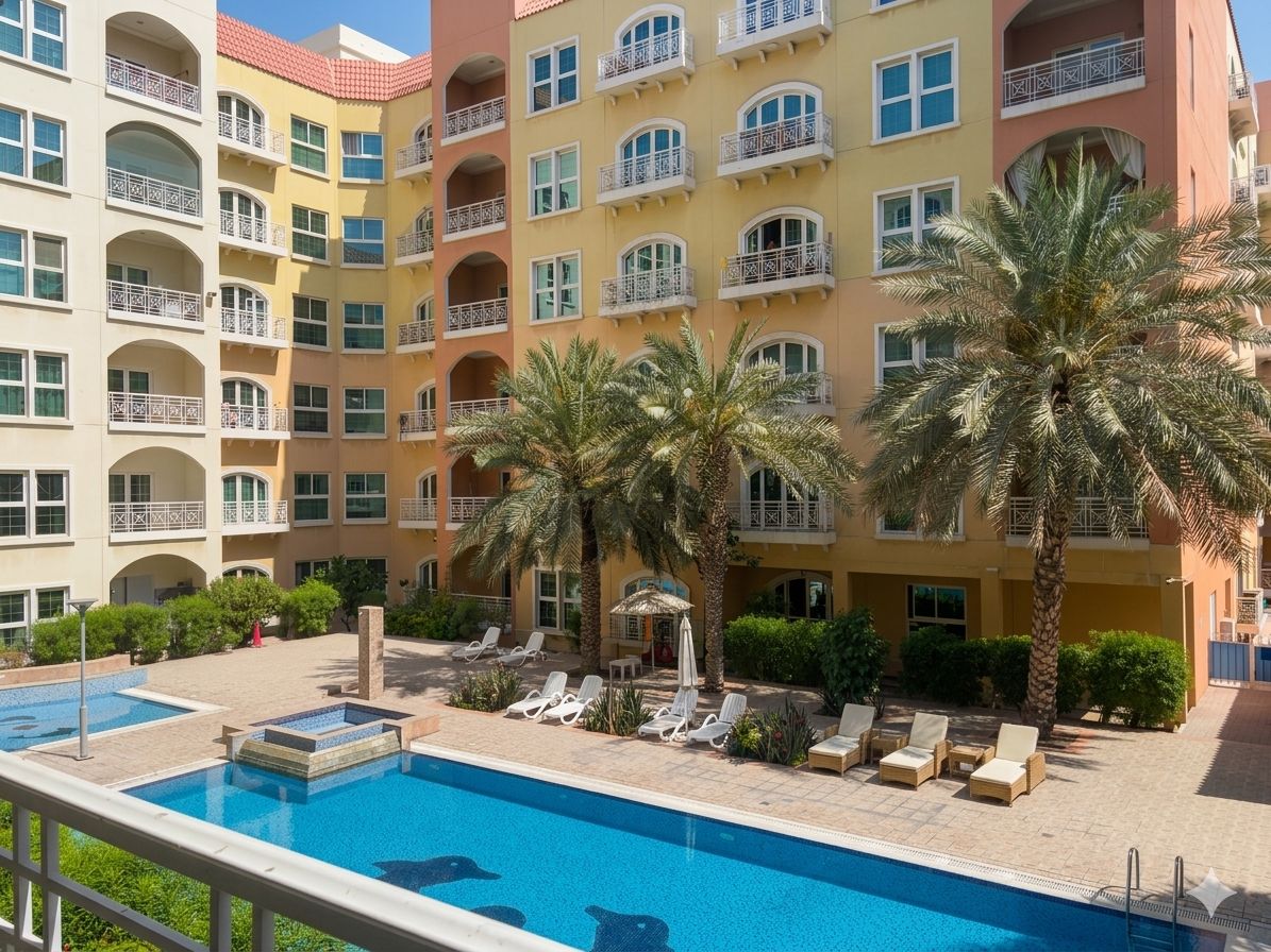 Spacious 2BR + Maid Apartment for Sale | Pool View | Ritaj Residence